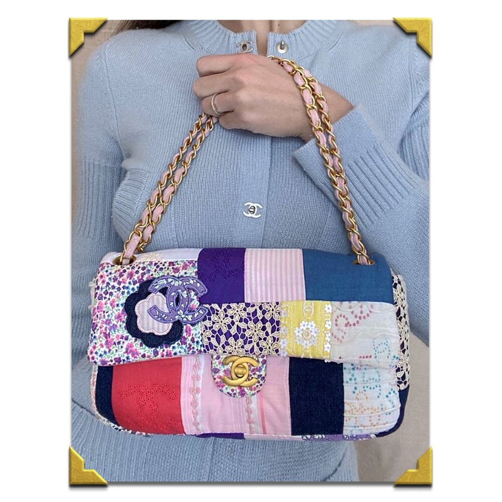 VERY RARE Chanel 2006 LE Patchwork Classic Flap Purse with Carte d’Authenticité